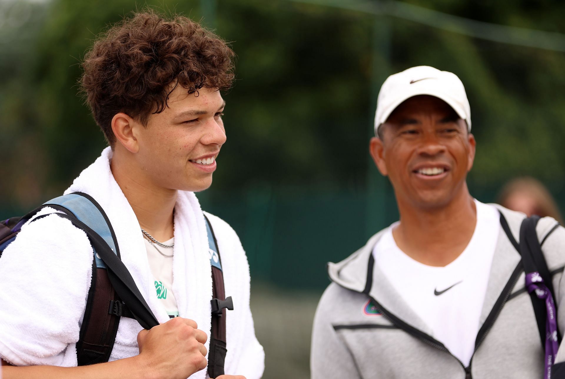 Ben Shelton with his father Bryan - Source: Getty